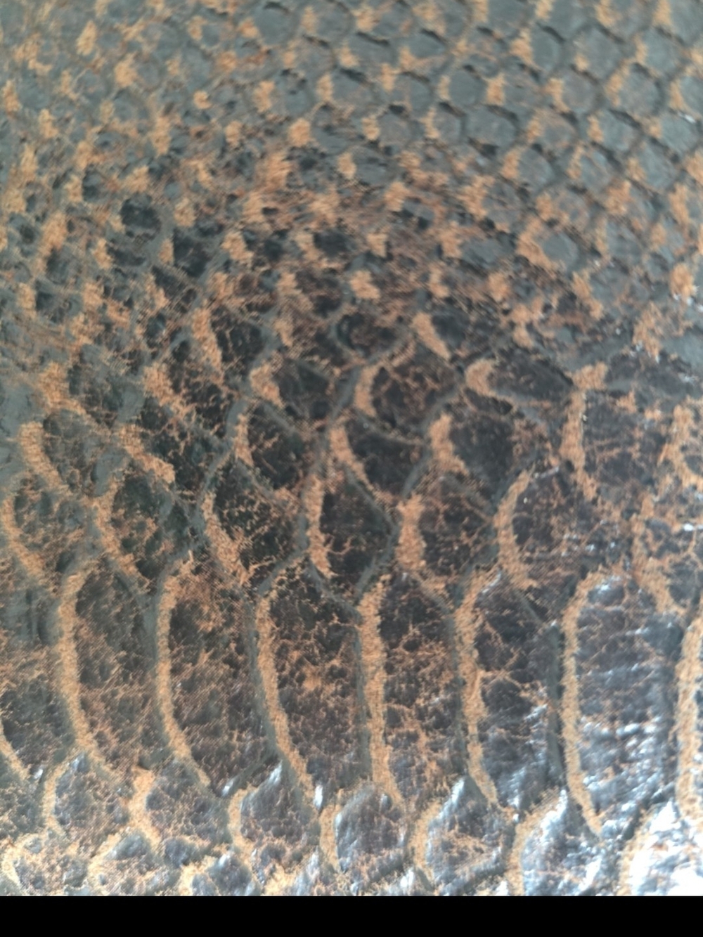 Michael Kors Brown Mocha Snake-Embossed Leather Wristlet - Picture 6 of 10